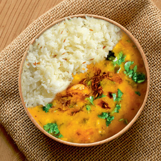 Arhar Dal and Jeera Rice