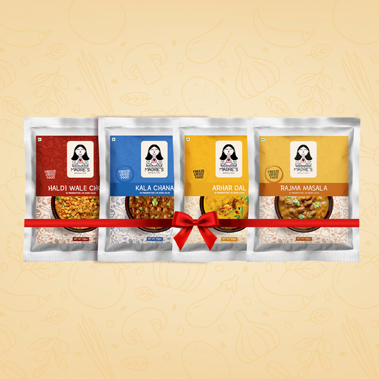 Feast Pack of 4 (Arhar dal, Rajma Masala, Haldi waley Choley & Kala Chana Masala)