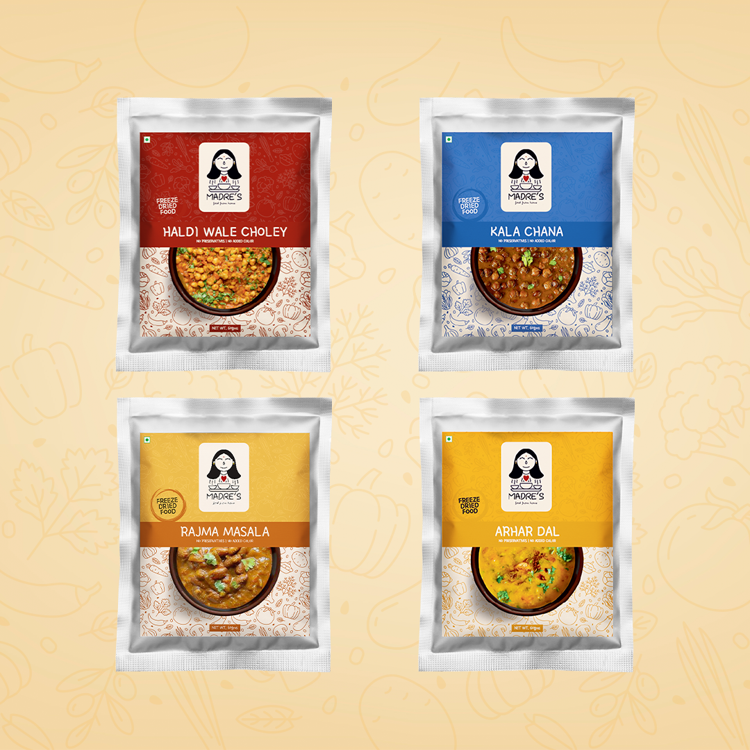 Feast Pack of 4 (Arhar dal, Rajma Masala, Haldi waley Choley & Kala Chana Masala)