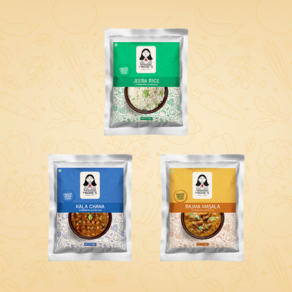 Feast Pack of 3 ( Kala Chana Masala, Rajma Masala & Jeera Rice)