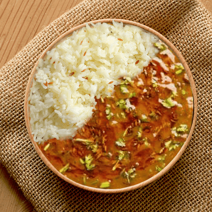 Langar Wali Dal and Jeera Rice